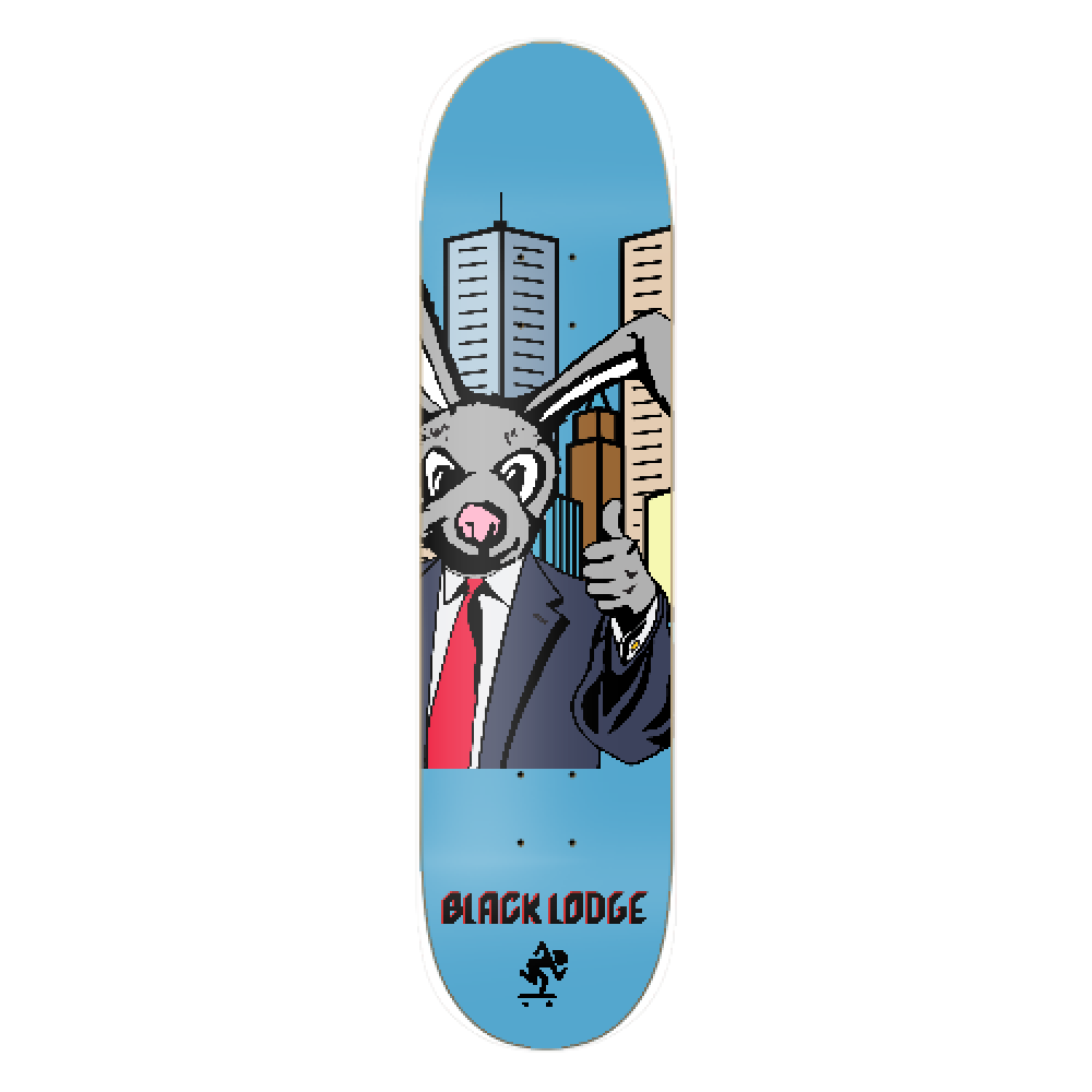 Black Lodge skateboards Bunny Business Deck.